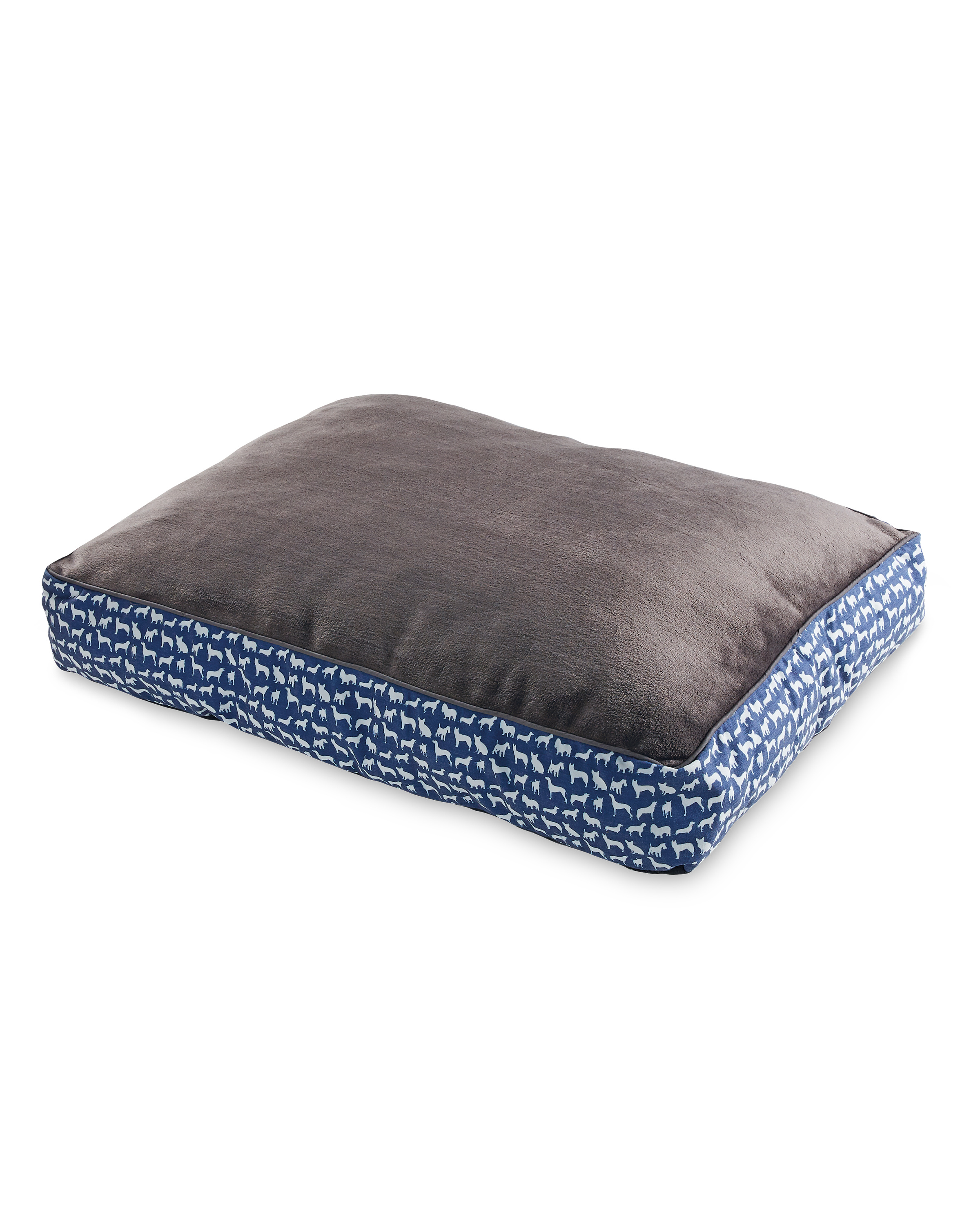 Deep Plush Dog Print Dog Mattress Washable Pet Bed ALDI UK