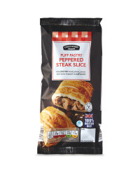 Puff Pastry Peppered Steak Slice