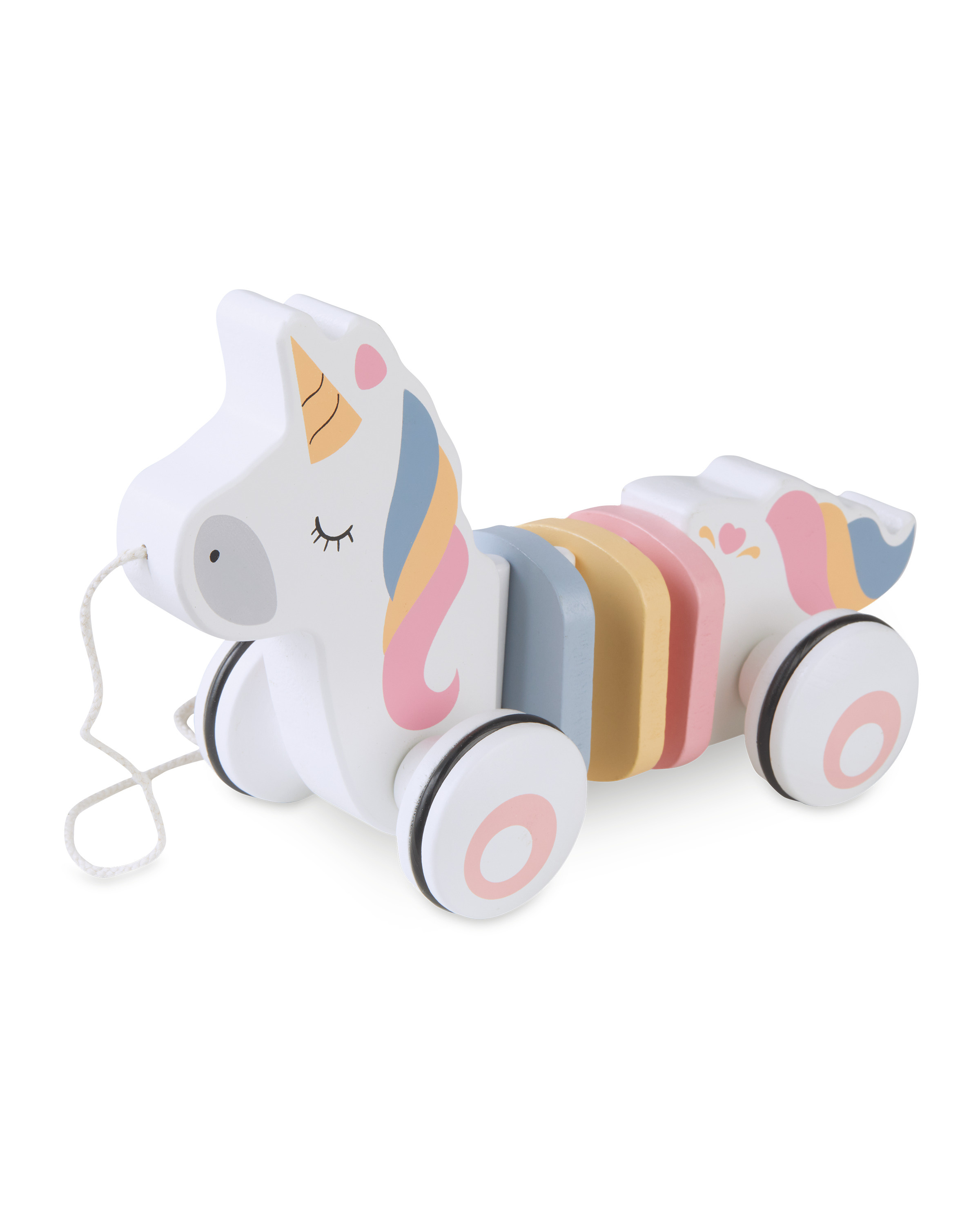 Little Town Pull Along Unicorn ALDI UK