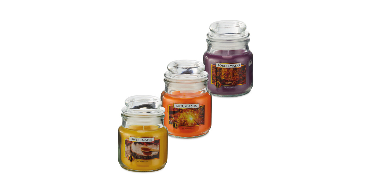 Purewick Autumn Jar Candle Set ALDI UK