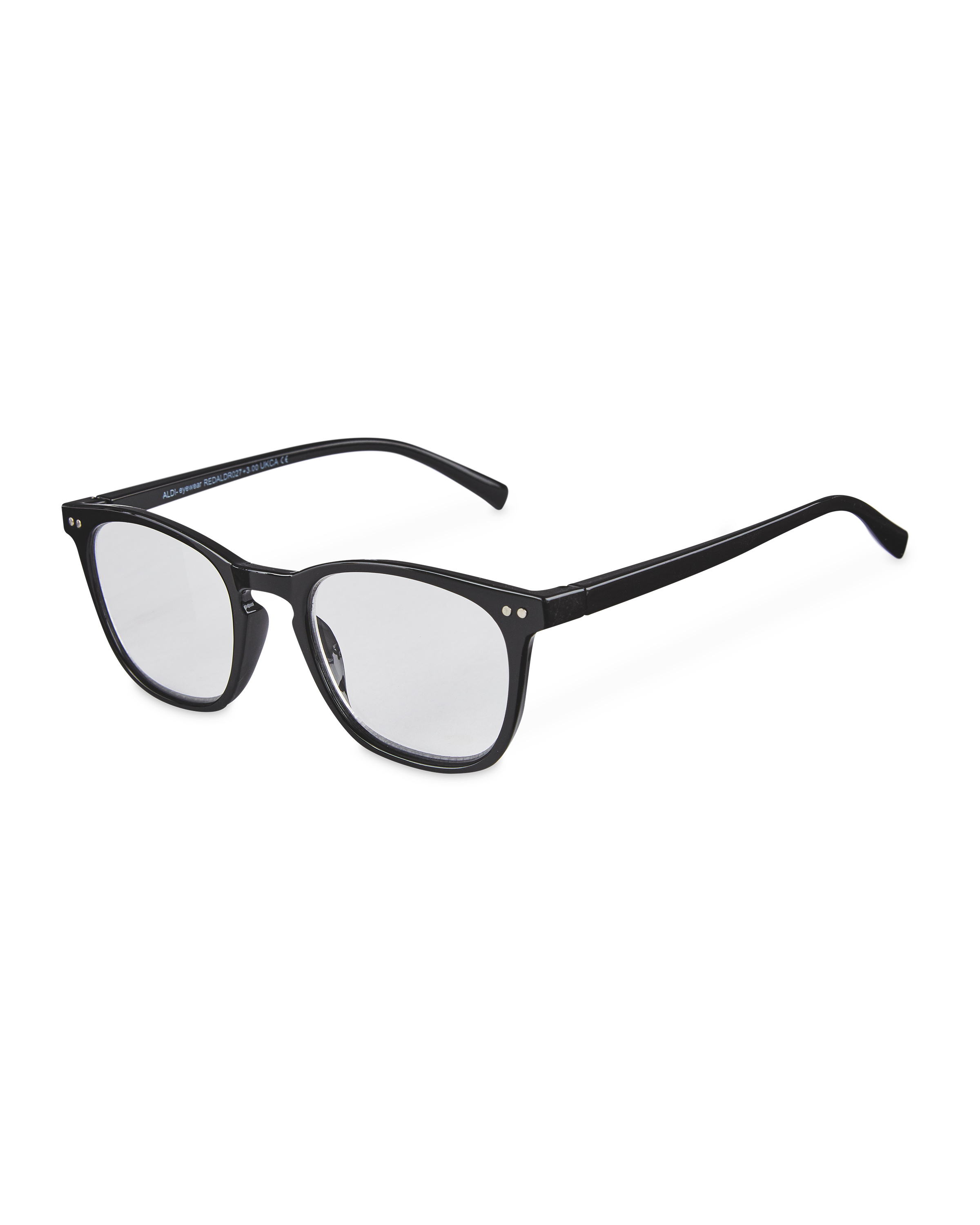 Black with Silver Reading Glasses - ALDI UK