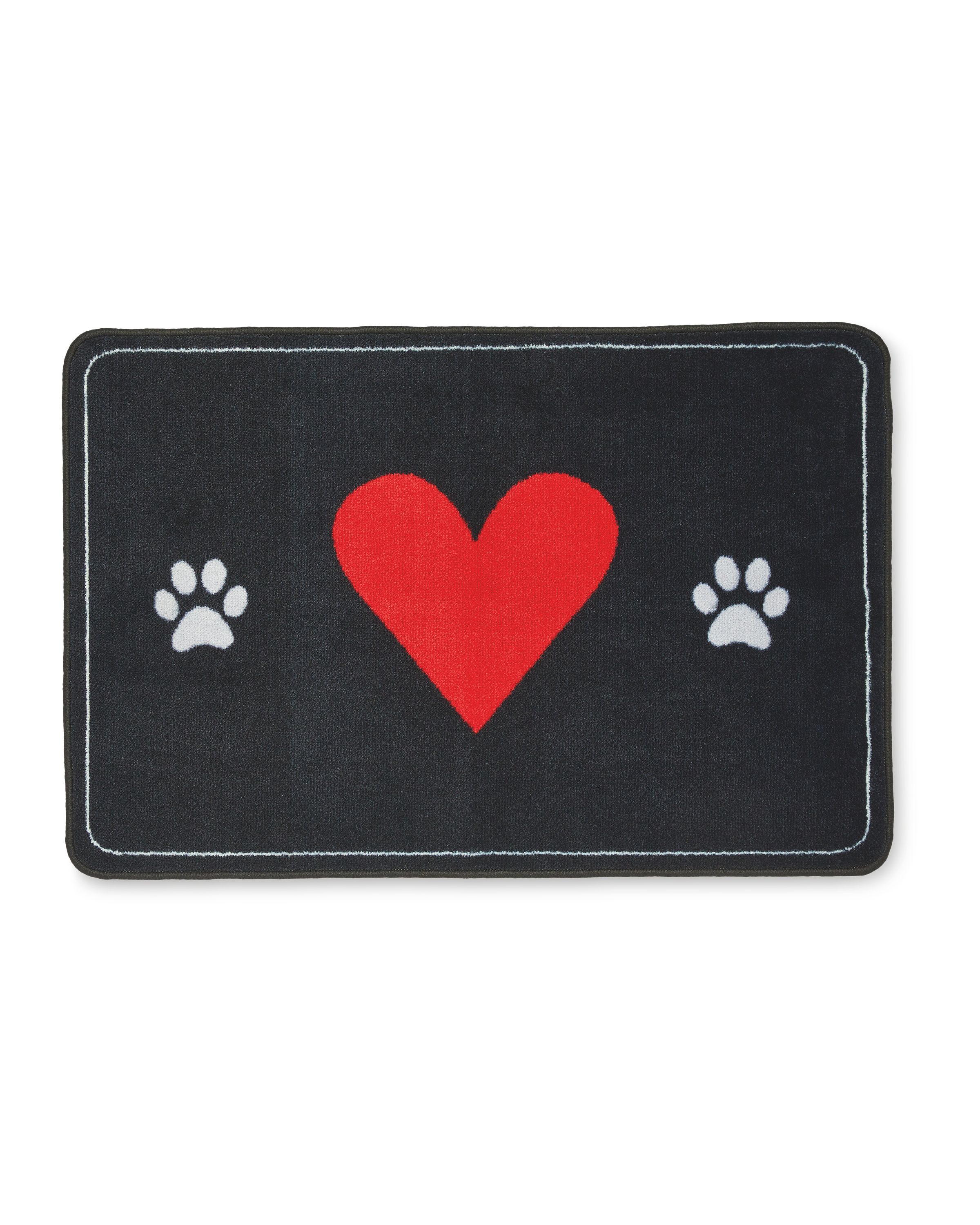 Red Heart Washable Pet Boot Mat ALDI UK