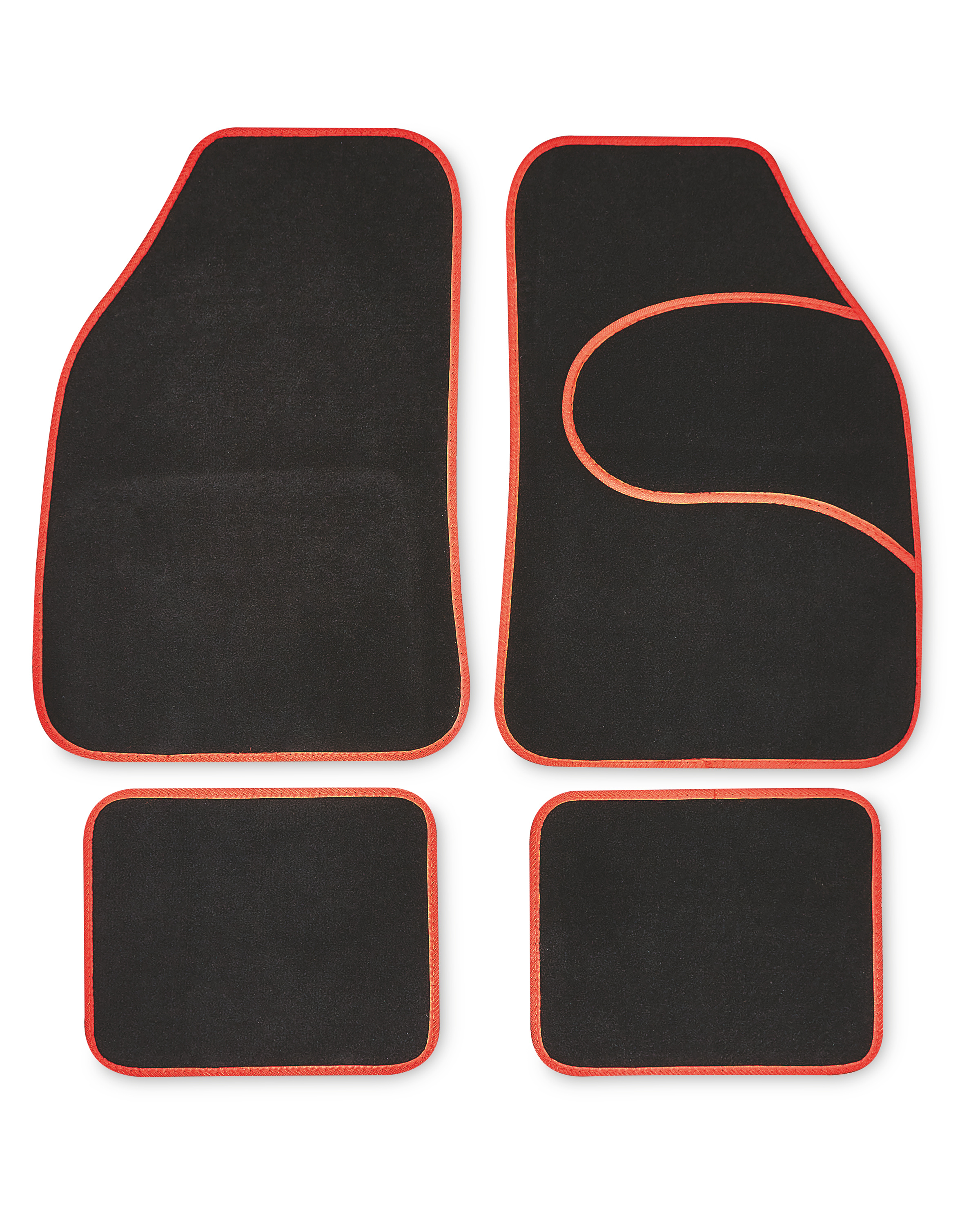 Red Trim Universal Car Mats ALDI UK