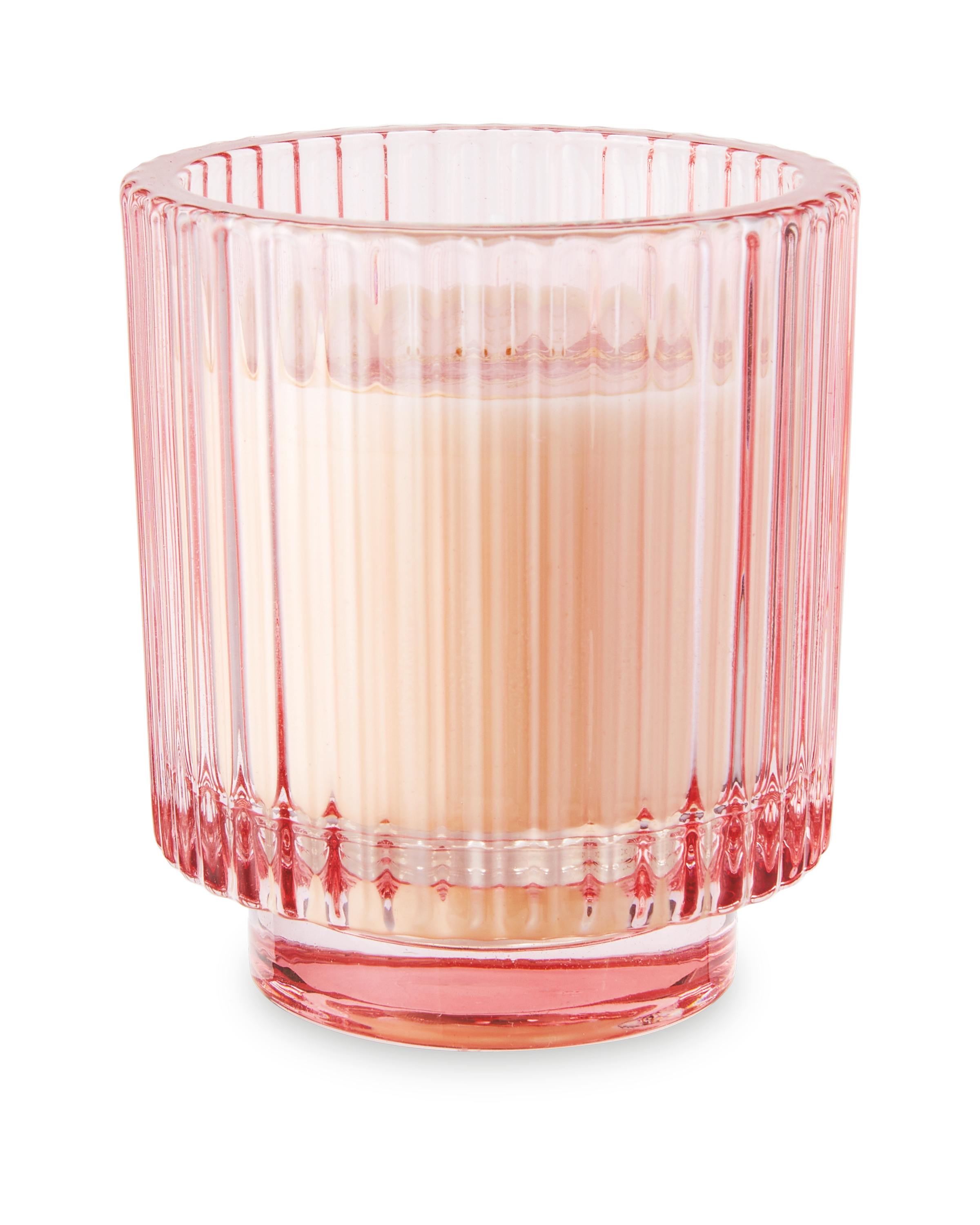 Ribbed Glass Candle ALDI UK