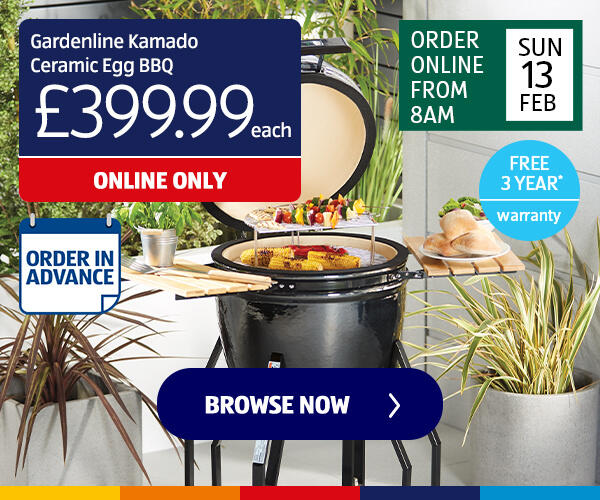 Gardenline Kamado Ceramic Egg BBQ