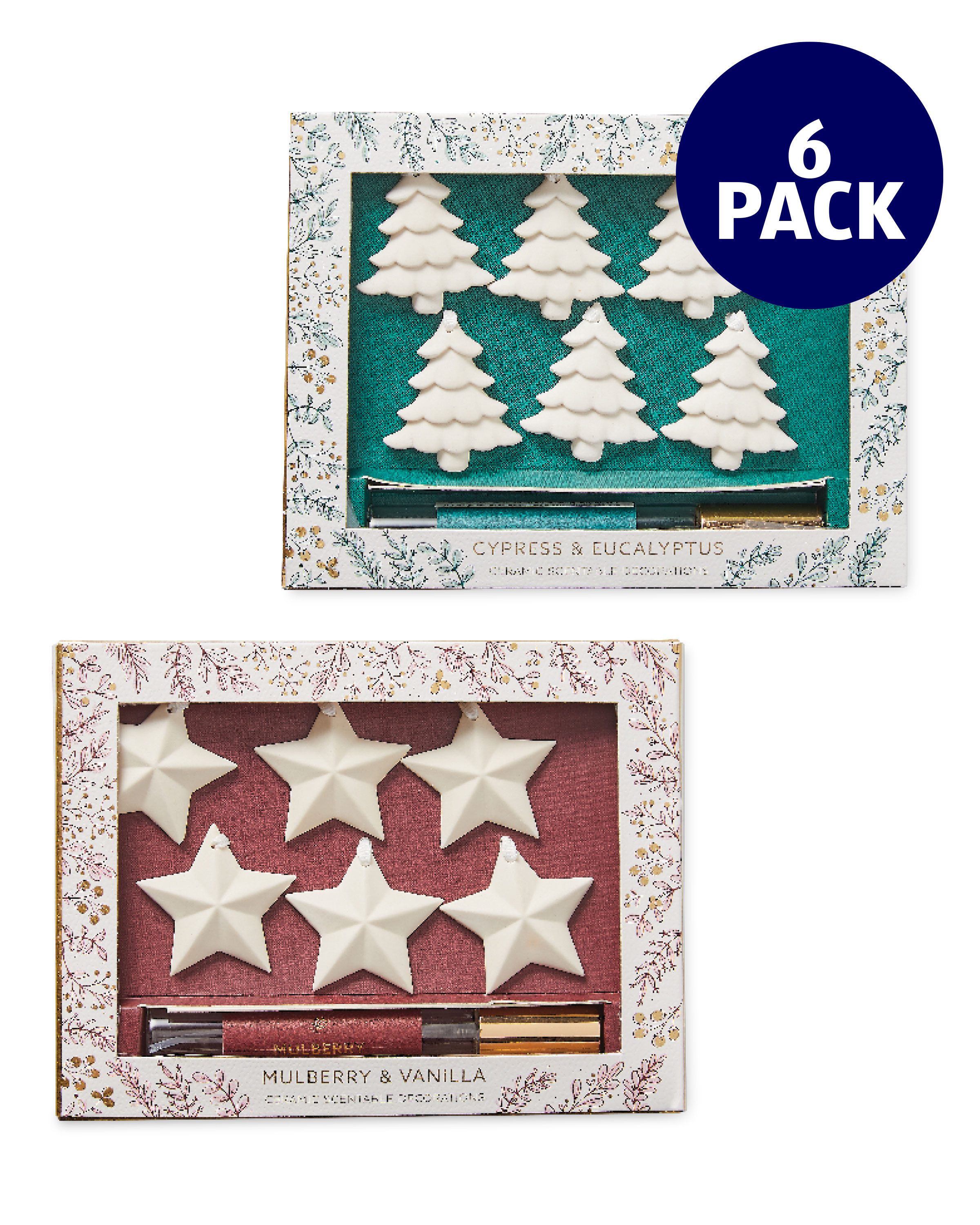 Scented Ceramic Tree Decorations ALDI UK