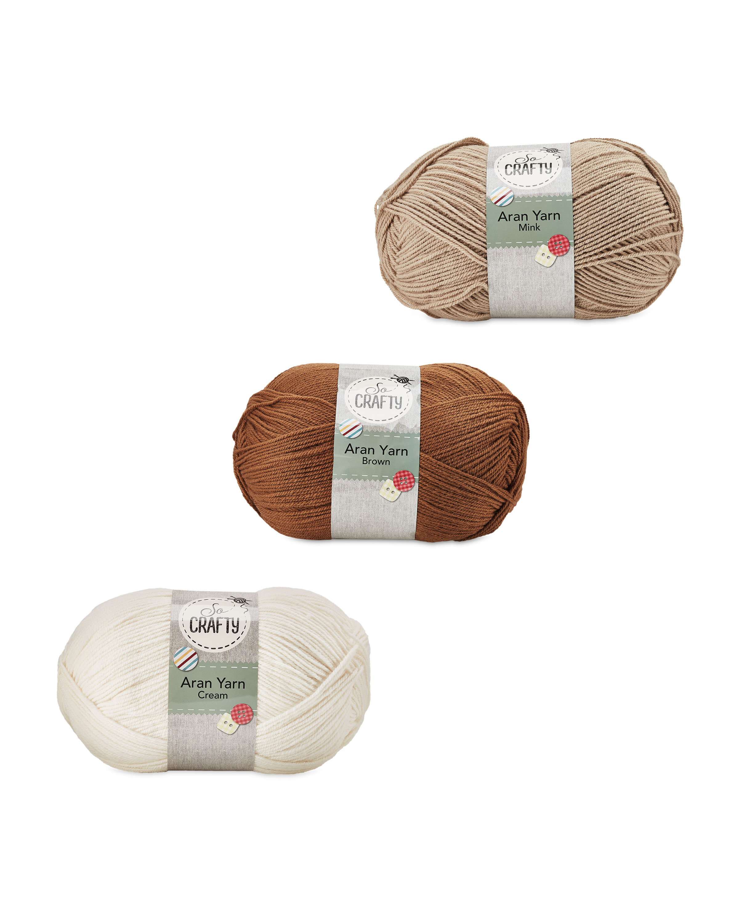 So Crafty Aran Knitting Yarn ALDI UK