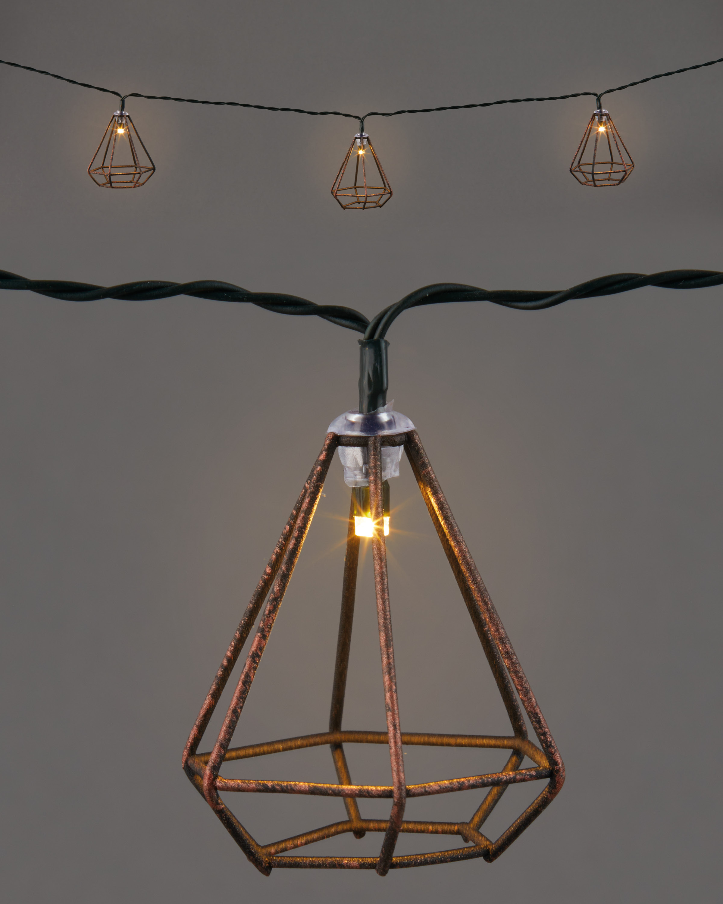 Solar Geometric String Lights ALDI UK