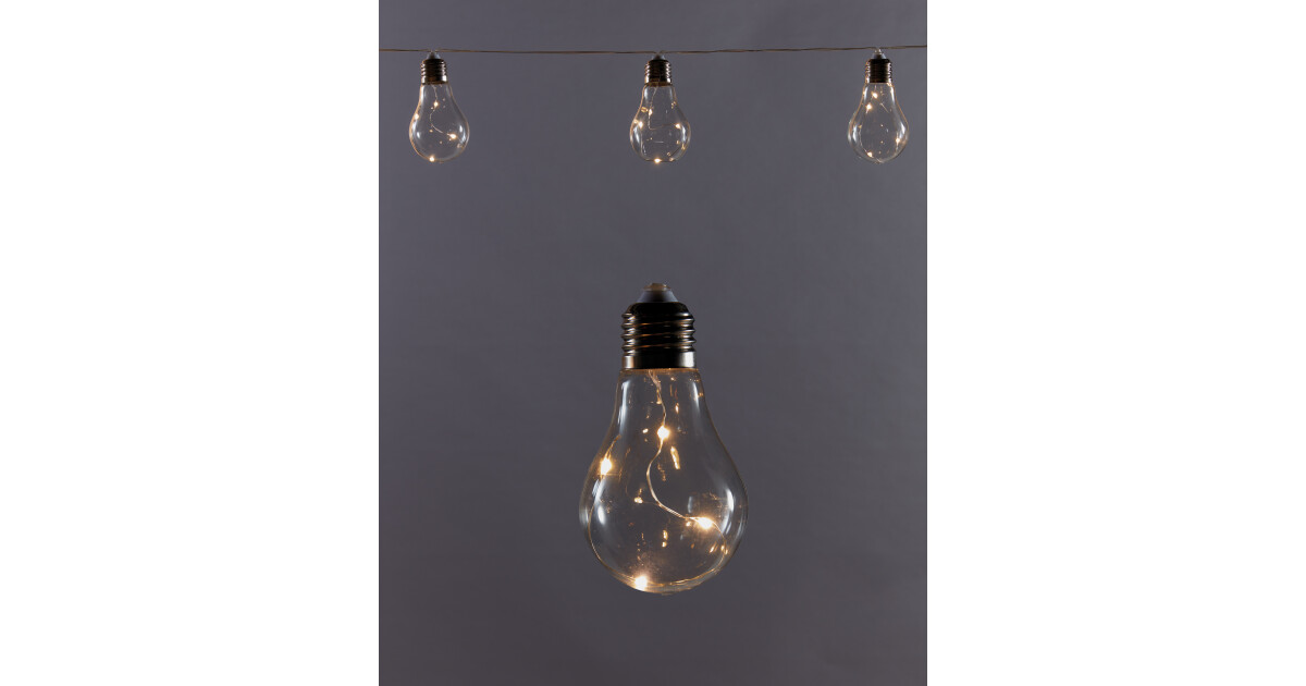 Copper Solar Bulb String Lights - ALDI UK
