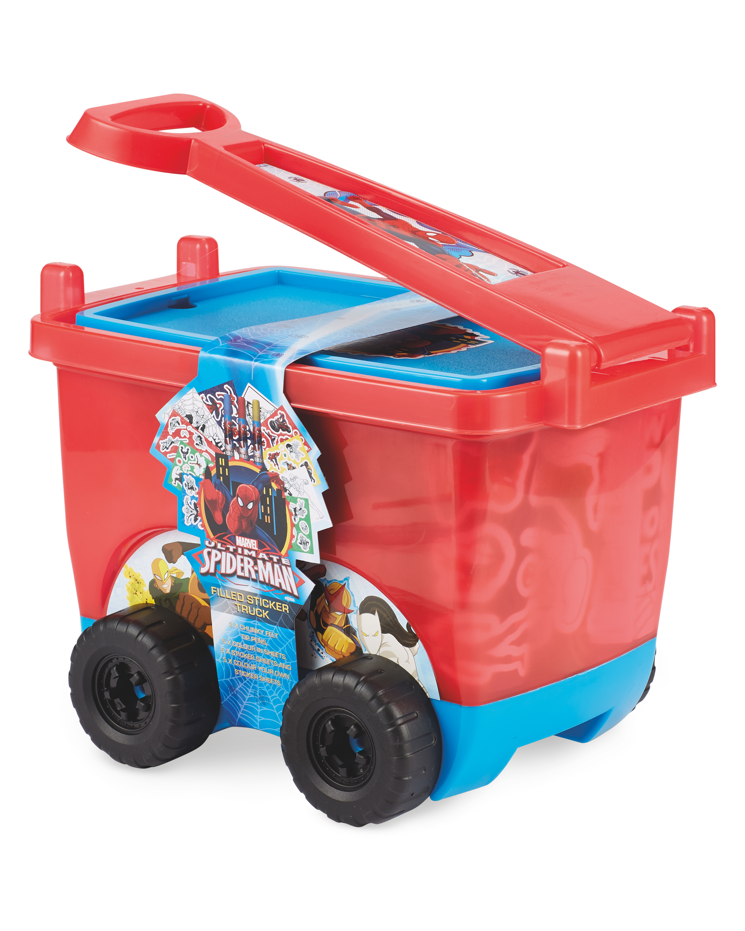 Spiderman Pull Along Stationery Set ALDI UK