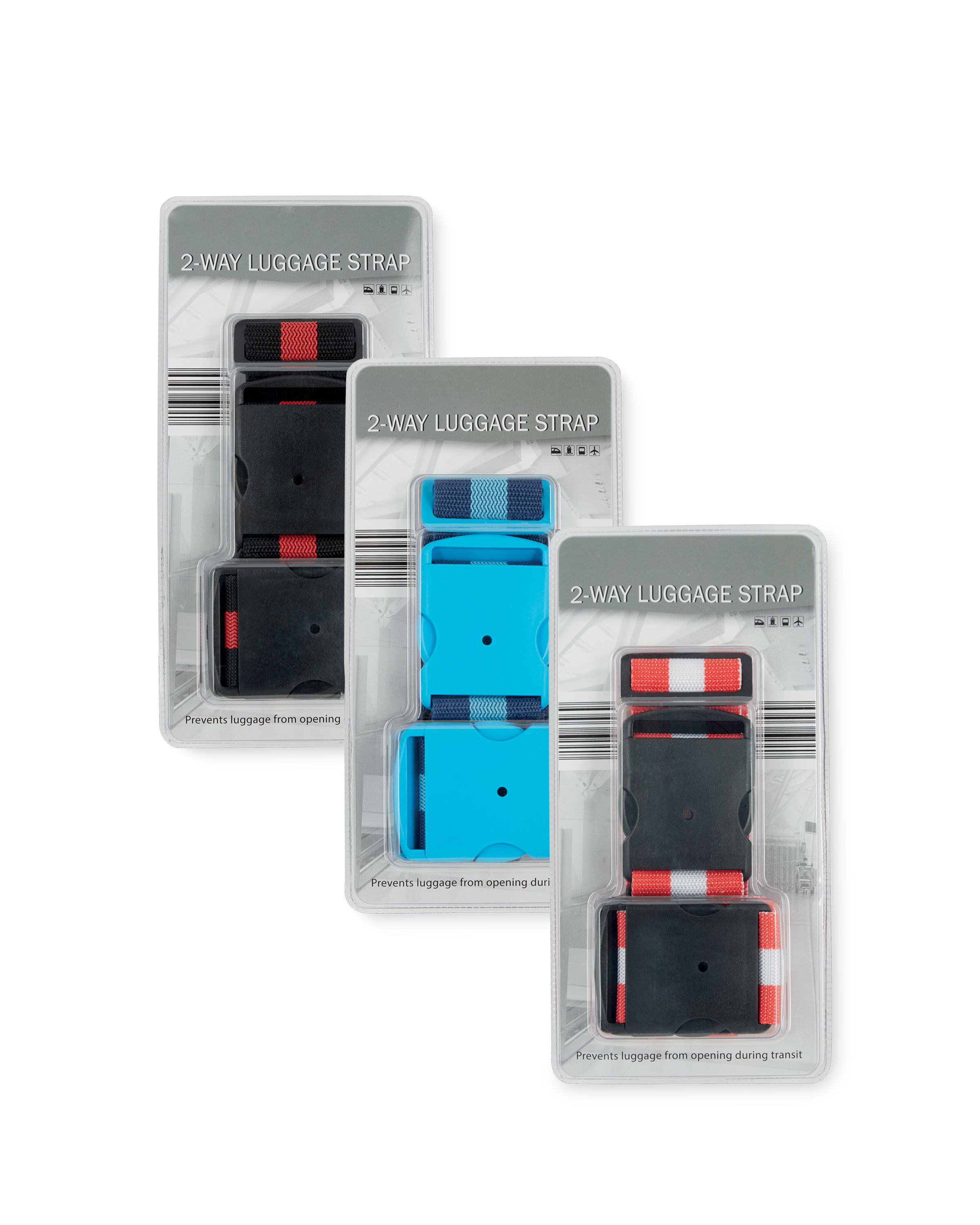 Striped 2Way Luggage Strap ALDI UK