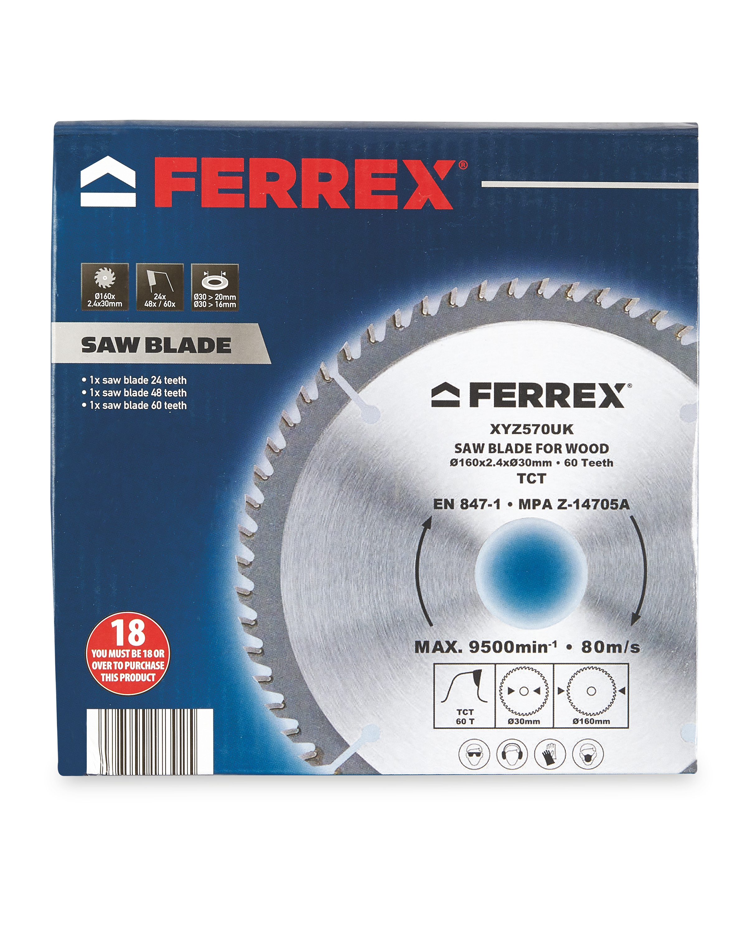 Table Saw Blades Set 160mm ALDI UK