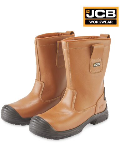 JCB Tan Safety Rigger Boots - ALDI UK