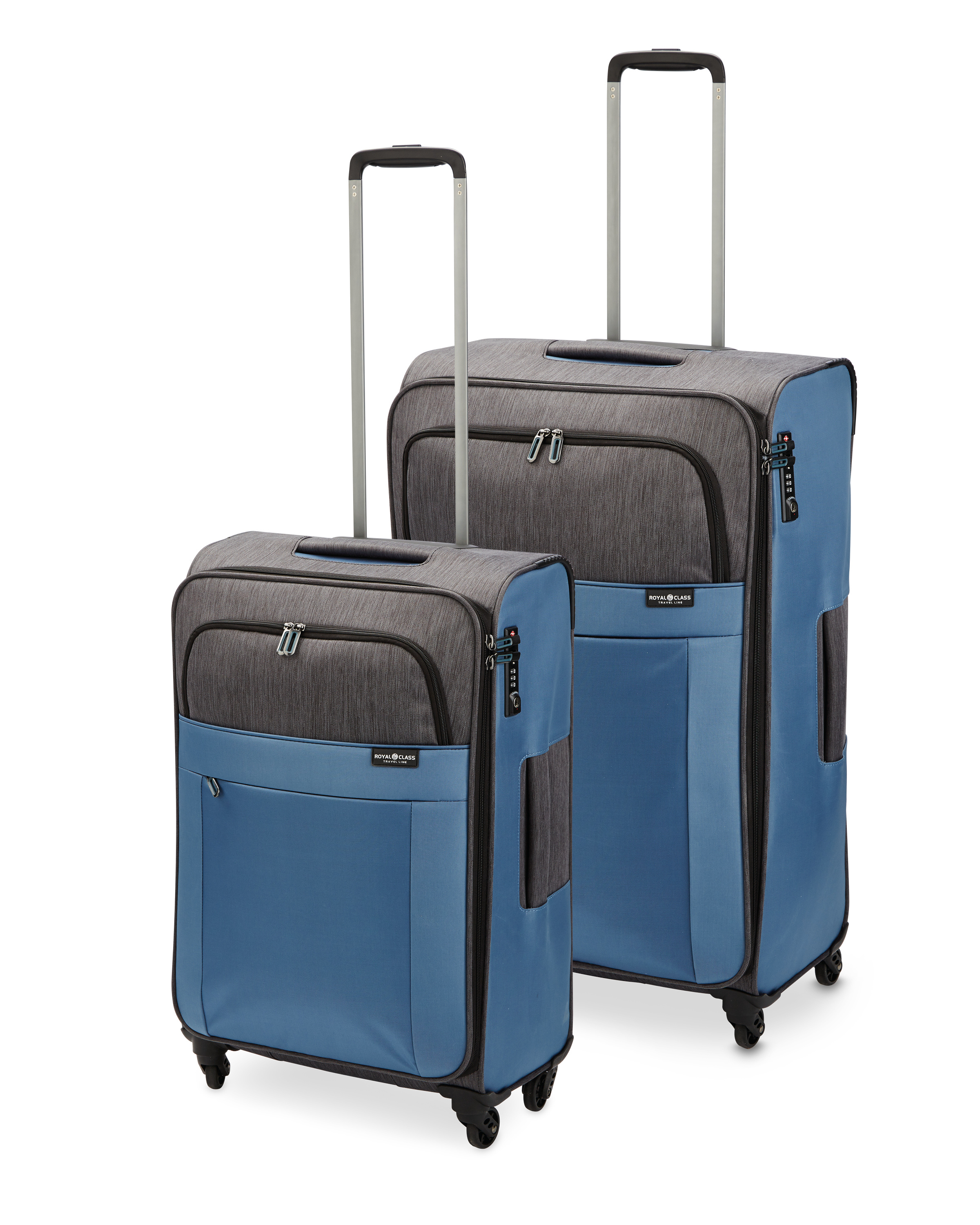 Ultra Light Blue Suitcase Set ALDI UK