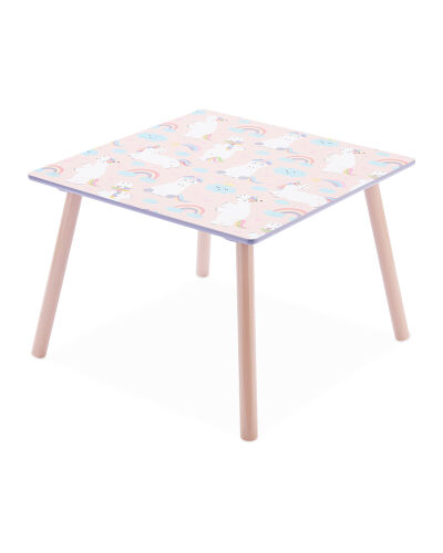 Unicorn Table And Chairs - Unicorn Wooden Table And Chairs : Brown