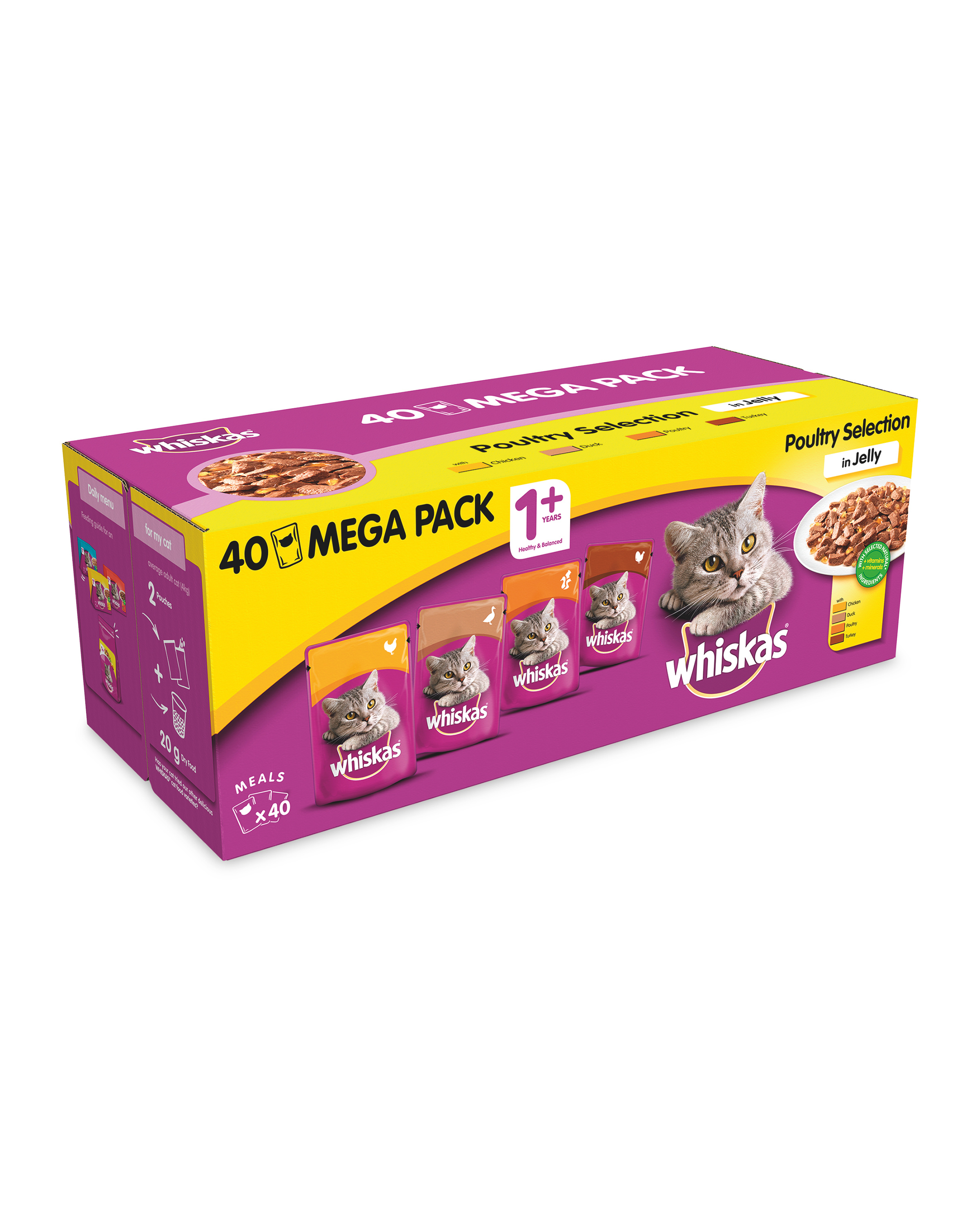 Whiskas Poultry Cat Pouches 40 Pack ALDI UK