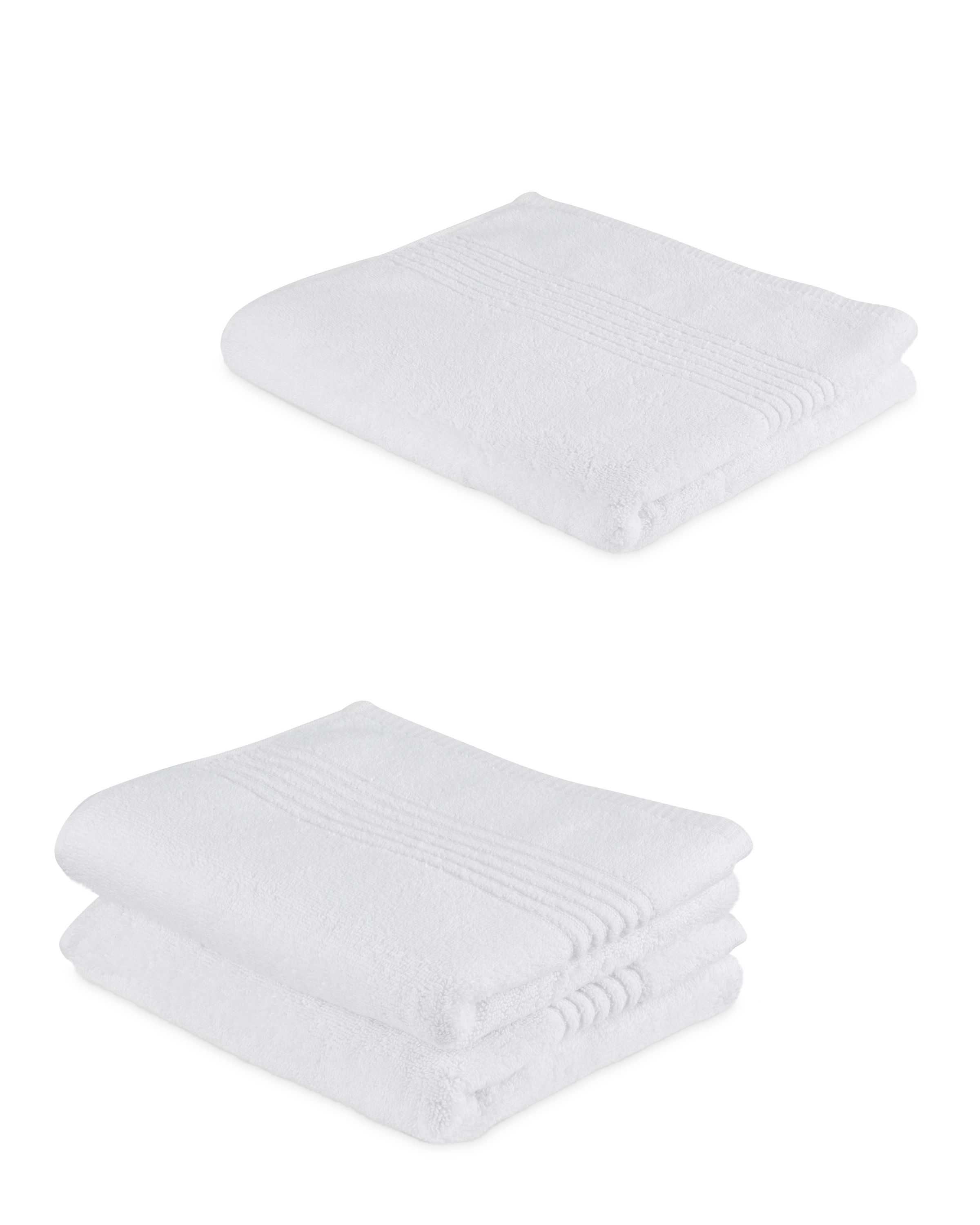 White Bath & Hand Towel Set ALDI UK