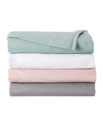 White Double Fitted Sheet - ALDI UK