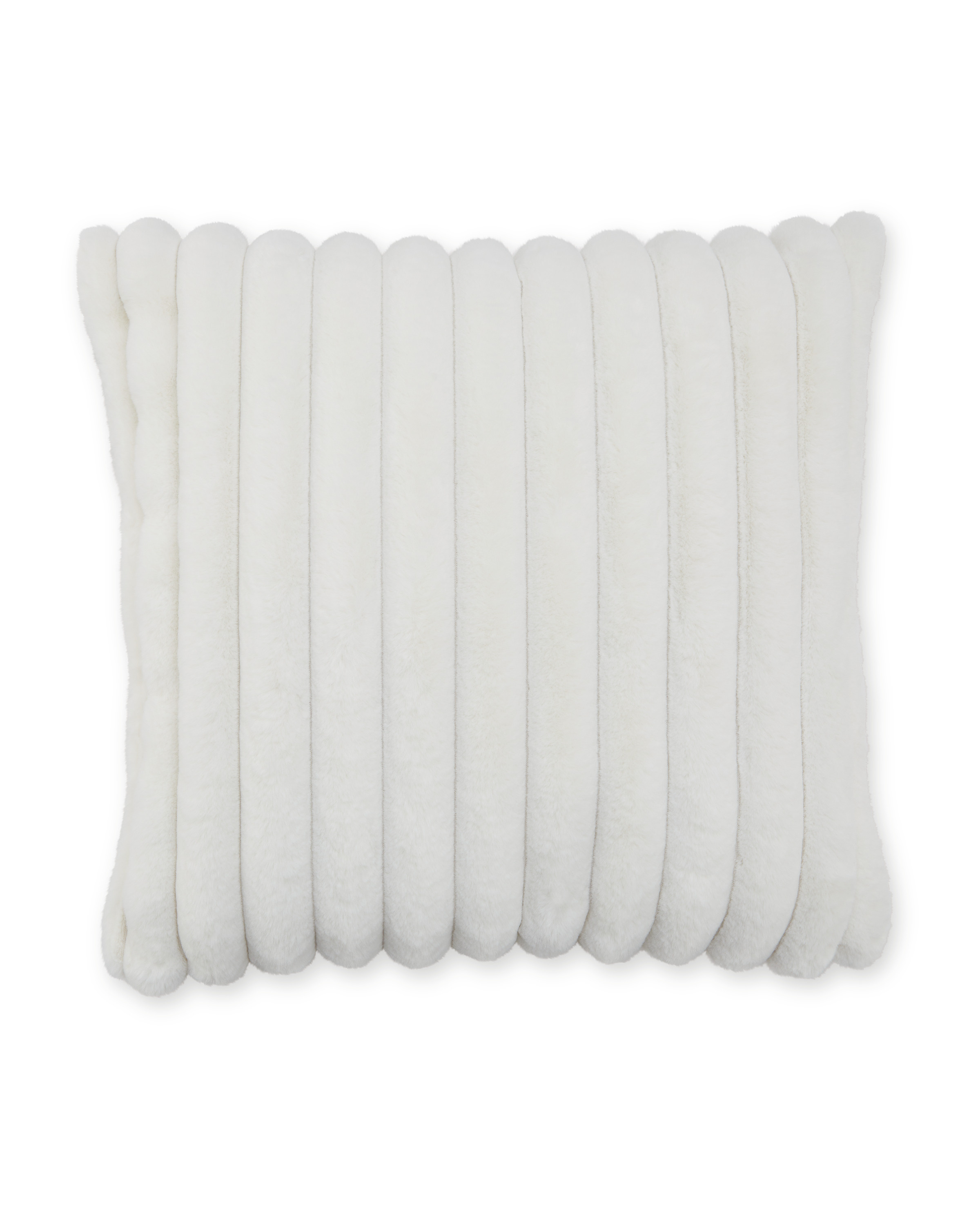 White Square Ribbed Cushion ALDI UK