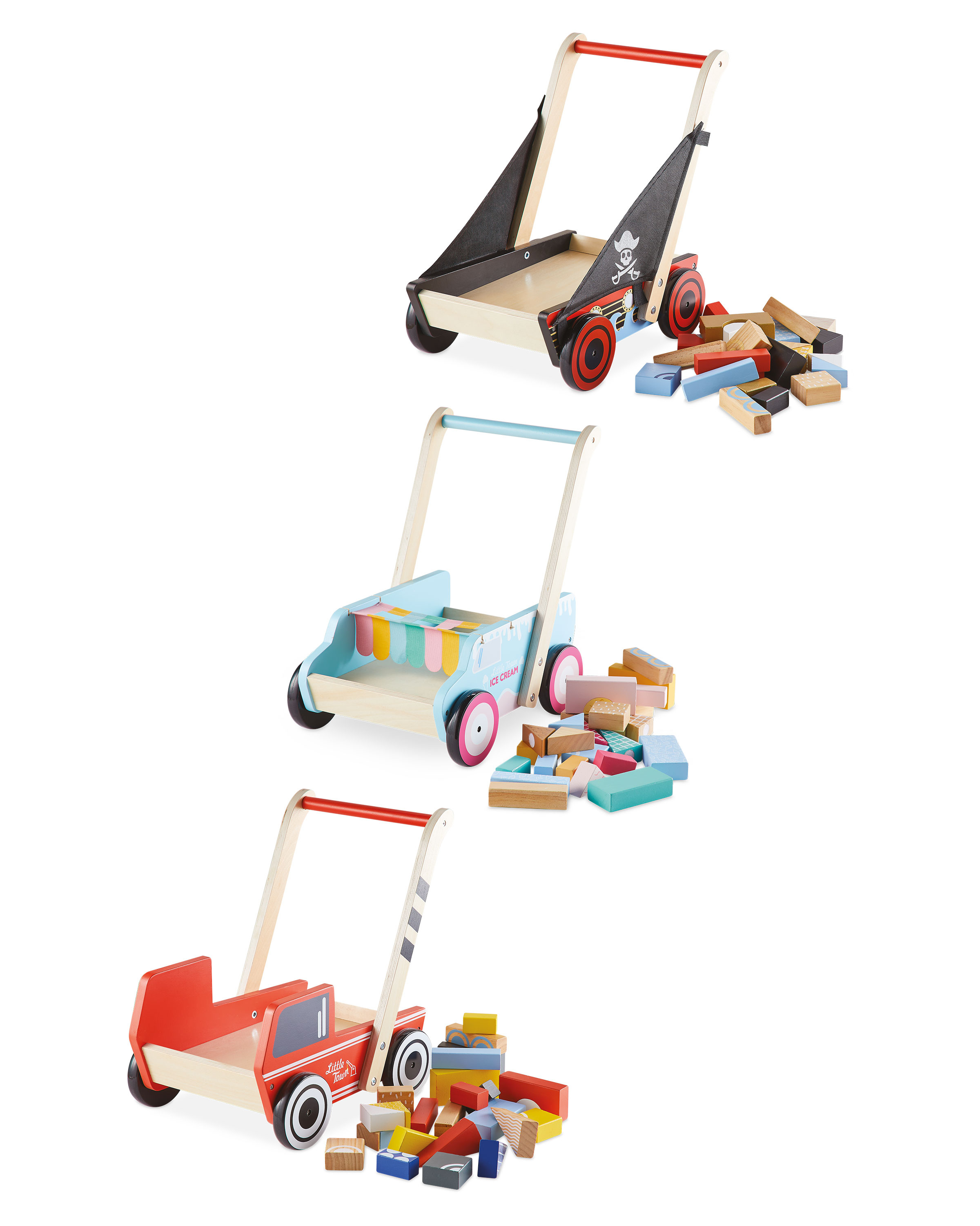 Little Town Wooden Baby Walker ALDI UK