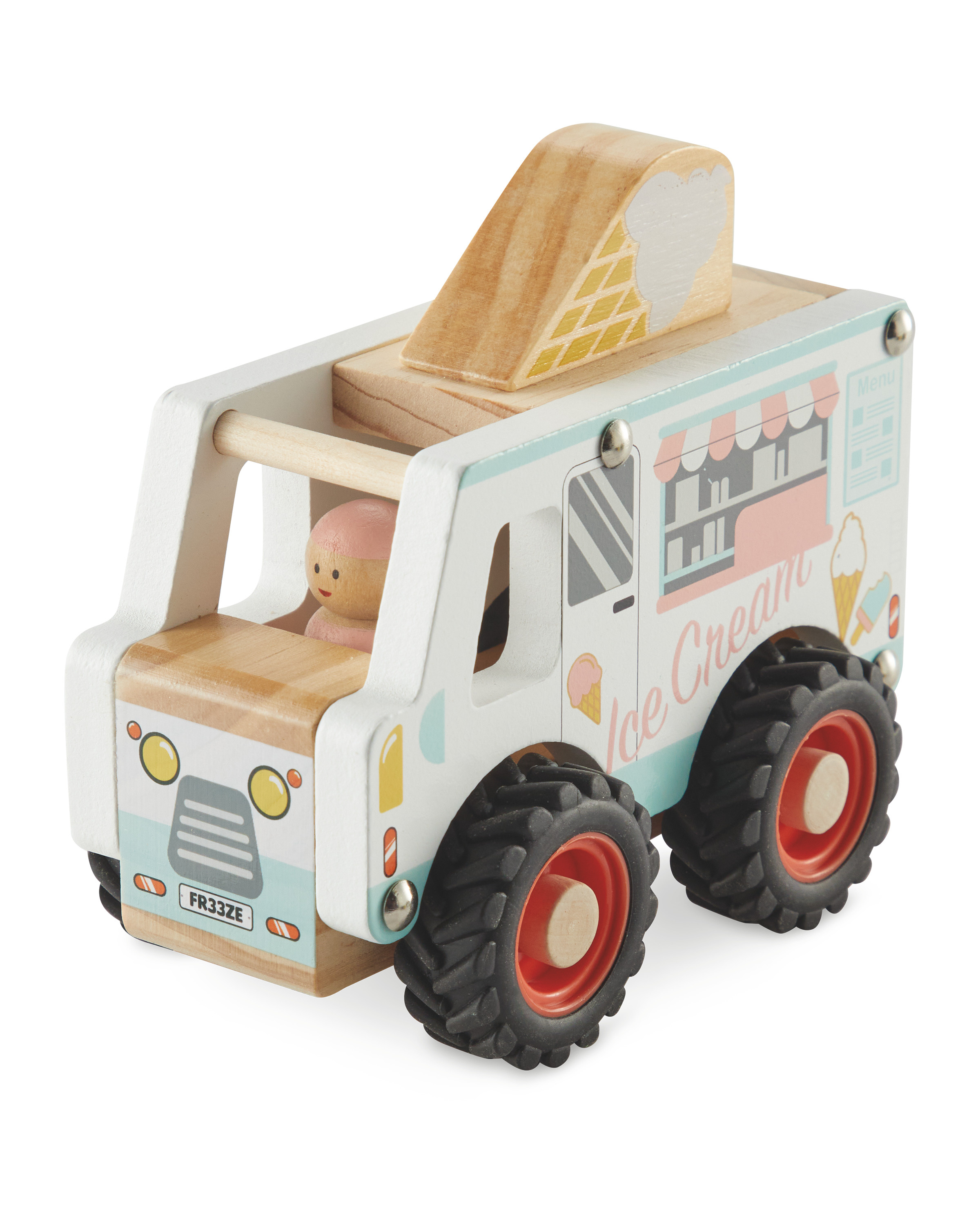 Little Town Wooden Ice Cream Van ALDI UK