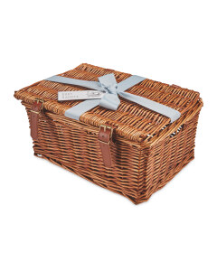 woodland animal wicker hamper baby aldi coloured honey