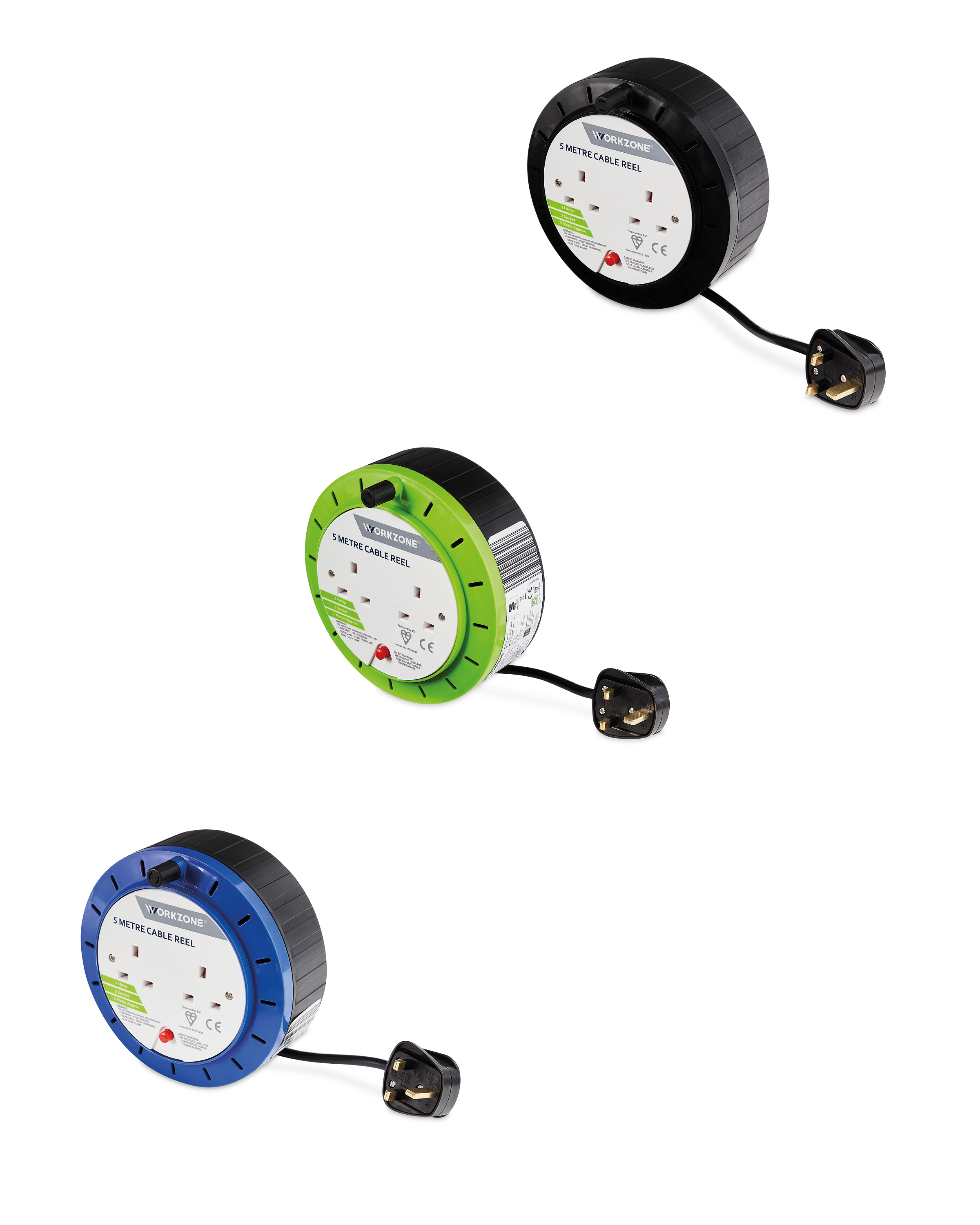 Workzone 5M Cable Reel ALDI UK