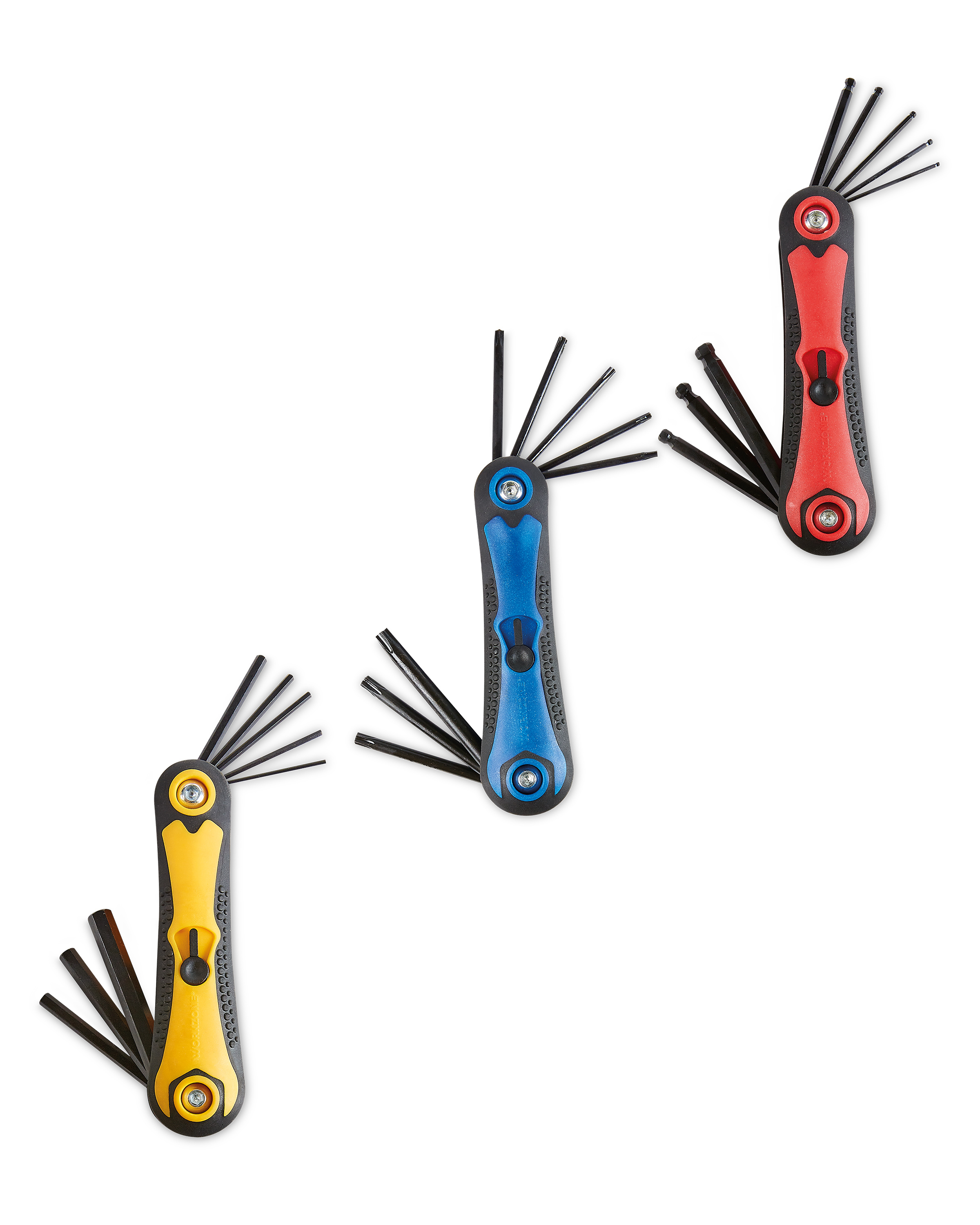 Workzone Folding Hex Key Set 3 Piece ALDI UK
