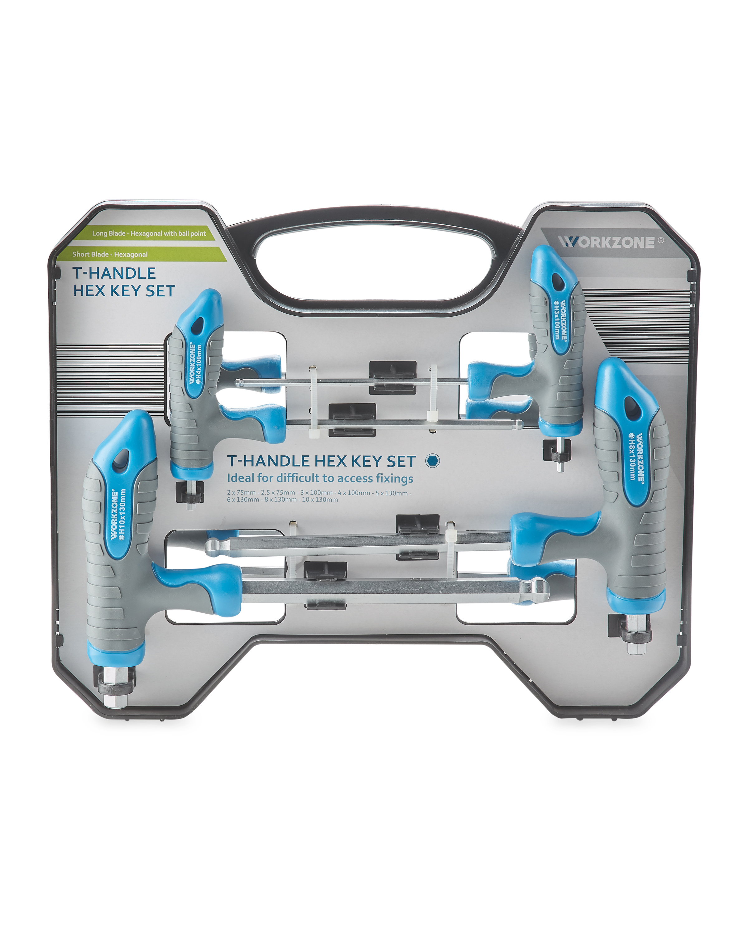 Workzone THandle Hex Key Set ALDI UK