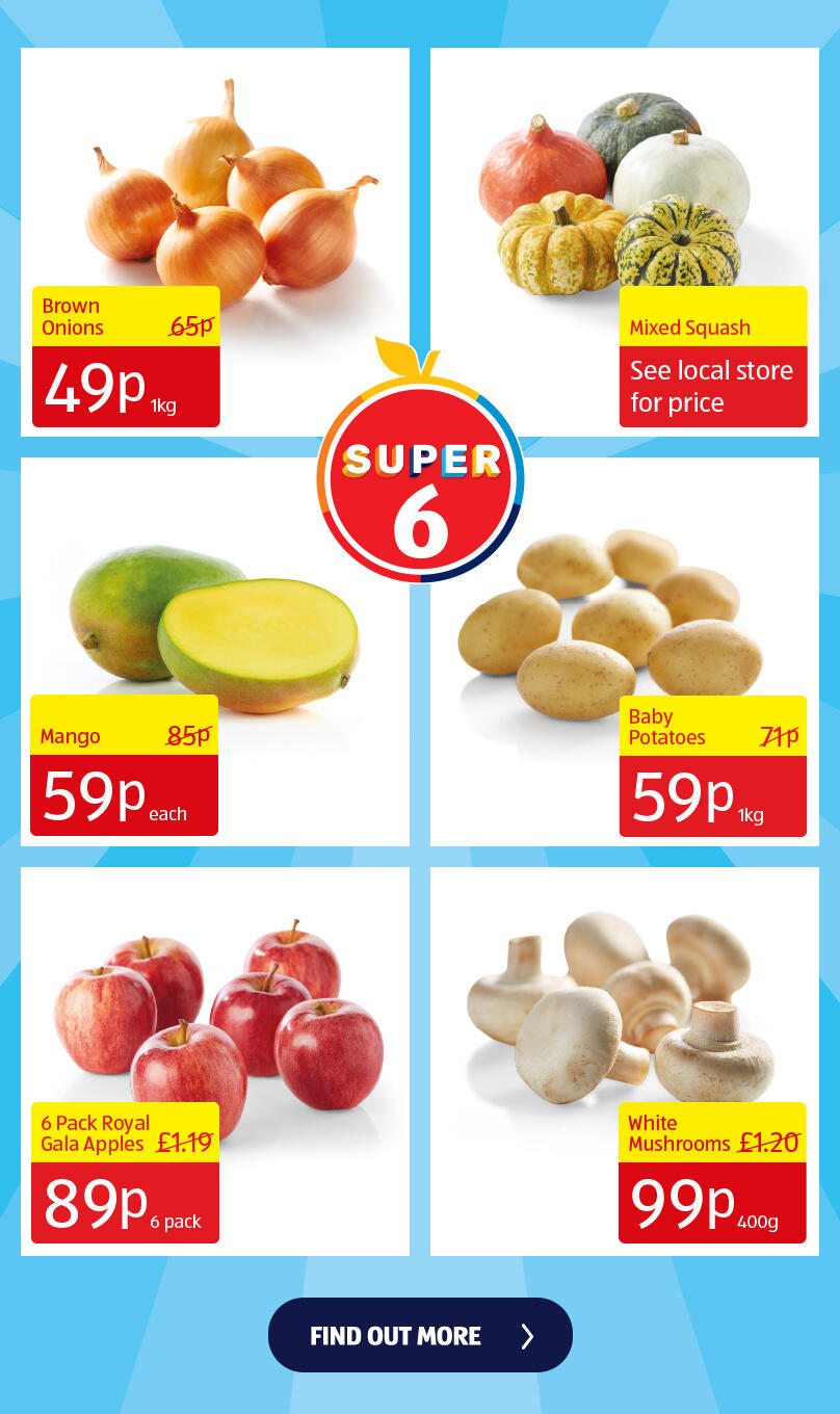 Aldi fruit and veg