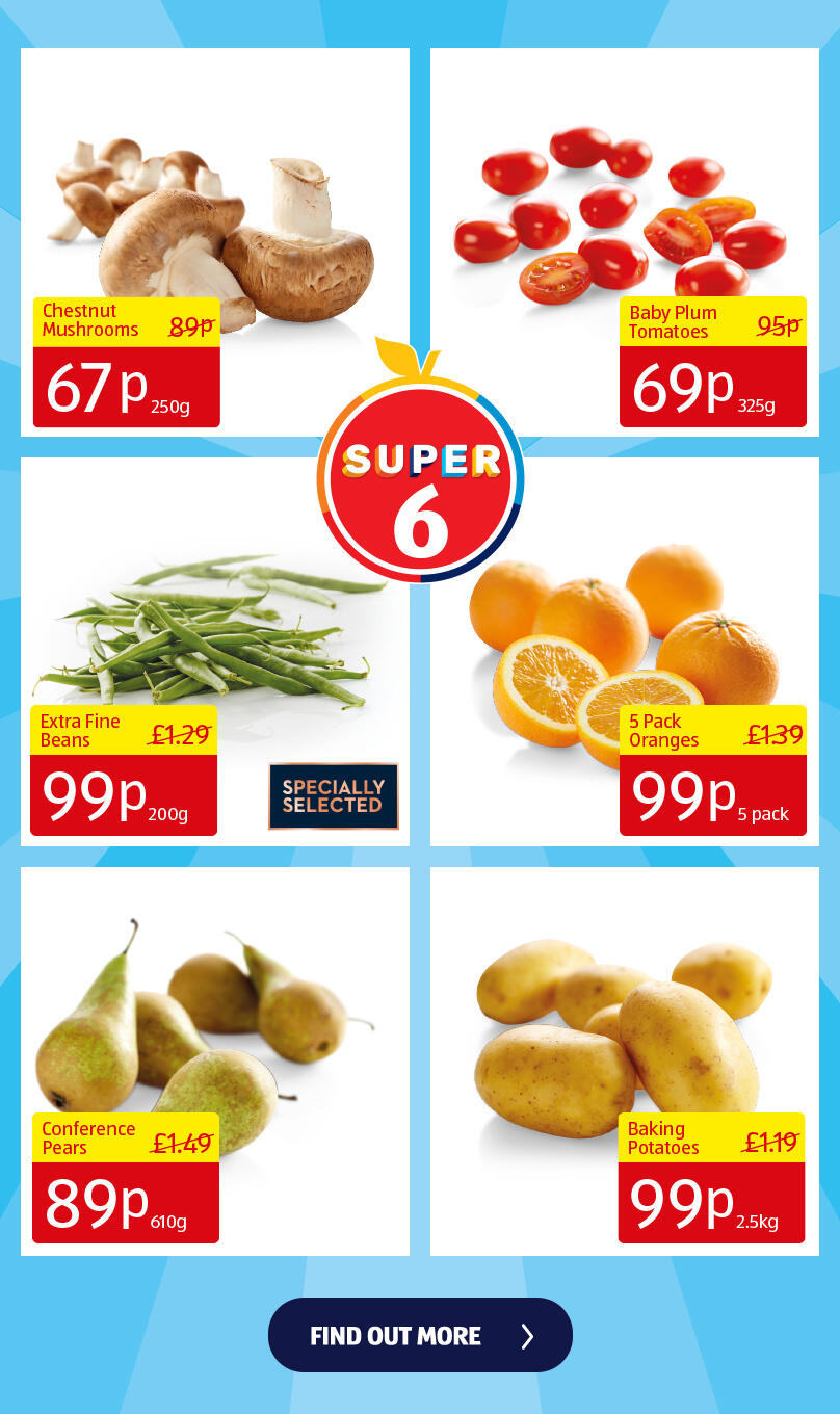 Aldi fruit and veg