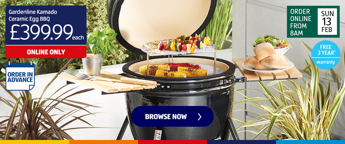 Gardenline Kamado Ceramic Egg BBQ