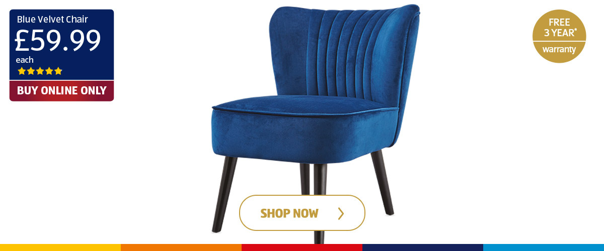 Blue Velvet Chair - Shop Now