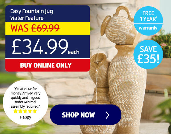 Easy Fountain Jug Water Feature