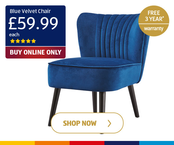 Blue Velvet Chair - Shop Now